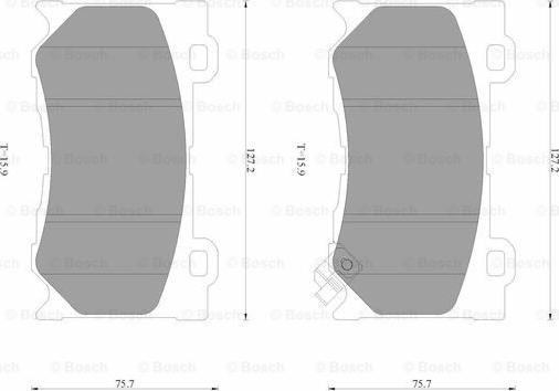 BOSCH 0 986 AB3 507 - Set placute frana,frana disc aaoparts.ro