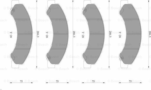 BOSCH 0 986 AB3 521 - Set placute frana,frana disc aaoparts.ro