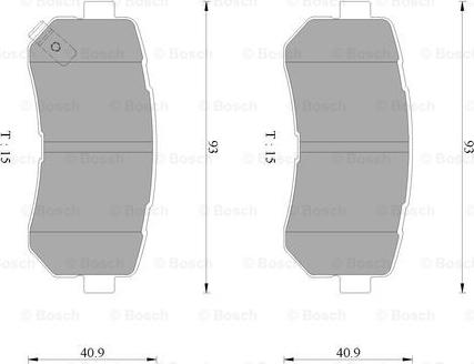 BOSCH 0 986 AB3 099 - Set placute frana,frana disc aaoparts.ro