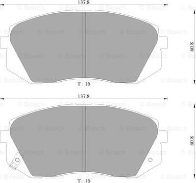 BOSCH 0 986 AB3 091 - Set placute frana,frana disc aaoparts.ro