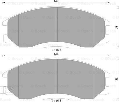 BOSCH 0 986 AB3 033 - Set placute frana,frana disc aaoparts.ro