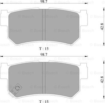 BOSCH 0 986 AB3 073 - Set placute frana,frana disc aaoparts.ro