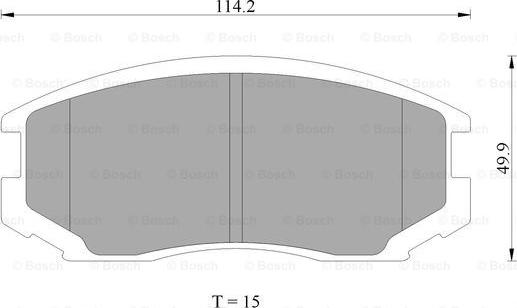 BOSCH 0 986 AB2 407 - Set placute frana,frana disc aaoparts.ro