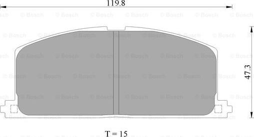 BOSCH 0 986 AB2 001 - Set placute frana,frana disc aaoparts.ro