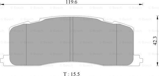 BOSCH 0 986 AB2 075 - Set placute frana,frana disc aaoparts.ro