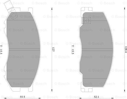 BOSCH 0 986 AB2 333 - Set placute frana,frana disc aaoparts.ro