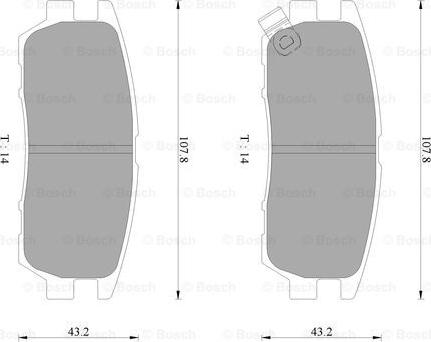 BOSCH 0 986 AB2 208 - Set placute frana,frana disc aaoparts.ro