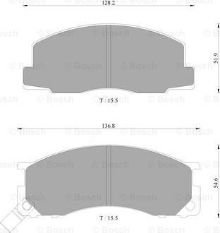 BOSCH 0 986 AB2 229 - Set placute frana,frana disc aaoparts.ro