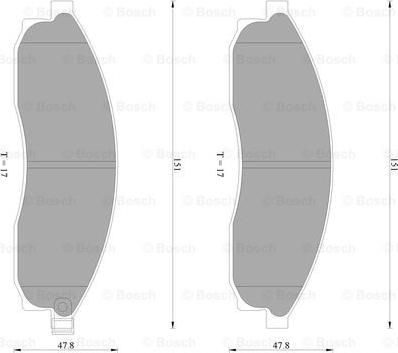 BOSCH 0 986 AB2 278 - Set placute frana,frana disc aaoparts.ro