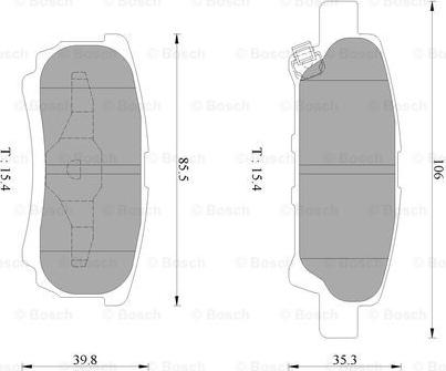 BOSCH 0 986 AB2 754 - Set placute frana,frana disc aaoparts.ro