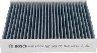 BOSCH 0 986 AF5 835 - Filtru, aer habitaclu aaoparts.ro