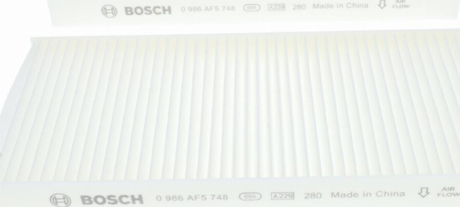 BOSCH 0 986 AF5 748 - Filtru, aer habitaclu aaoparts.ro