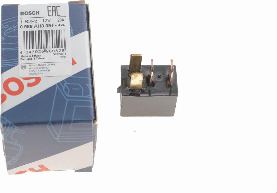 BOSCH 0 986 AH0 091 - Releu, claxon aaoparts.ro