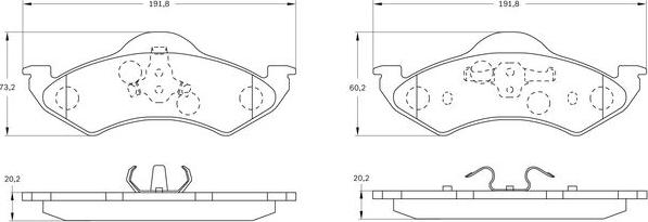 BOSCH 0 986 BB0 586 - Set placute frana,frana disc aaoparts.ro