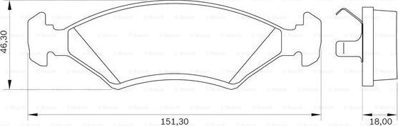 BOSCH 0 986 BB0 040 - Set placute frana,frana disc aaoparts.ro