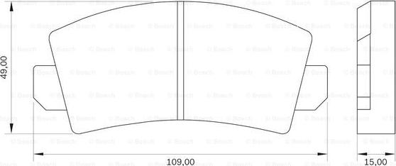 BOSCH 0 986 BB0 000 - Set placute frana,frana disc aaoparts.ro