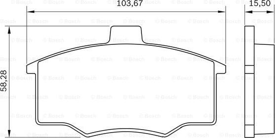 BOSCH 0 986 BB0 019 - Set placute frana,frana disc aaoparts.ro