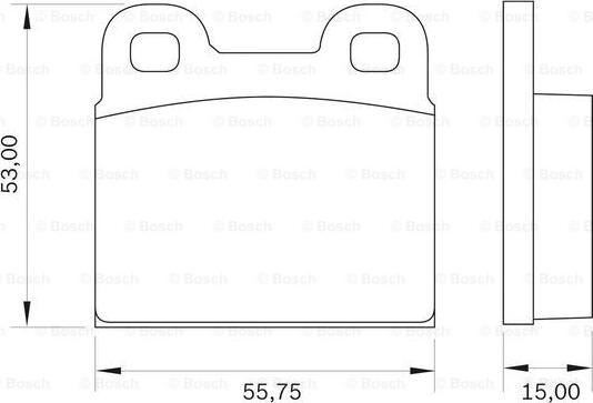 BOSCH 0 986 BB0 014 - Set placute frana,frana disc aaoparts.ro