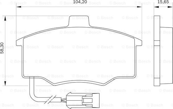 BOSCH 0 986 BB0 018 - Set placute frana,frana disc aaoparts.ro
