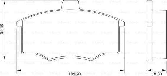 BOSCH 0 986 BB0 013 - Set placute frana,frana disc aaoparts.ro