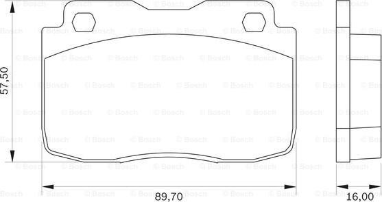 BOSCH 0 986 BB0 021 - Set placute frana,frana disc aaoparts.ro