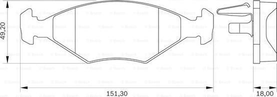 BOSCH 0 986 BB0 110 - Set placute frana,frana disc aaoparts.ro