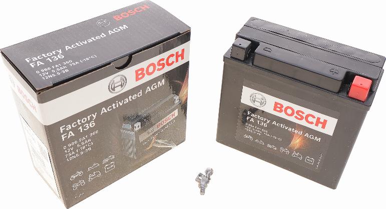 BOSCH 0 986 FA1 360 - Baterie de pornire aaoparts.ro