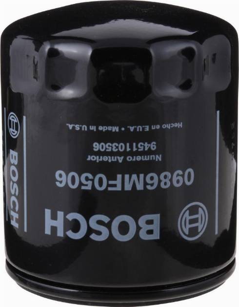 BOSCH 0 986 MF0 506 - Filtru ulei aaoparts.ro