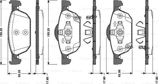 BOSCH 0 986 TB3 092 - Set placute frana,frana disc aaoparts.ro