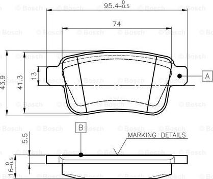 BOSCH 0 986 TB3 063 - Set placute frana,frana disc aaoparts.ro