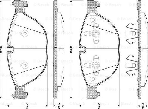 BOSCH 0 986 TB3 077 - Set placute frana,frana disc aaoparts.ro