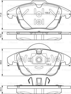 BOSCH 0 986 TB3 192 - Set placute frana,frana disc aaoparts.ro