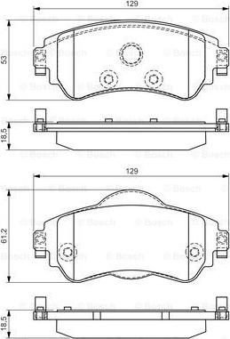 BOSCH 0 986 TB3 153 - Set placute frana,frana disc aaoparts.ro