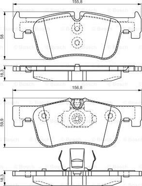 BOSCH 0 986 TB3 157 - Set placute frana,frana disc aaoparts.ro