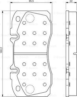 BOSCH 0 986 TB3 167 - Set placute frana,frana disc aaoparts.ro