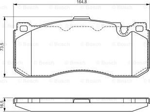 BOSCH 0 986 TB3 181 - Set placute frana,frana disc aaoparts.ro