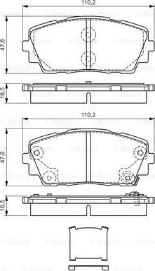 BOSCH 0 986 TB3 187 - Set placute frana,frana disc aaoparts.ro