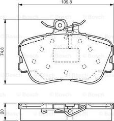 BOSCH 0 986 TB3 174 - Set placute frana,frana disc aaoparts.ro