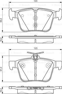 BOSCH 0 986 TB3 176 - Set placute frana,frana disc aaoparts.ro