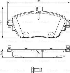 BOSCH 0 986 TB3 170 - Set placute frana,frana disc aaoparts.ro