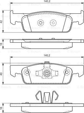 BOSCH 0 986 TB3 172 - Set placute frana,frana disc aaoparts.ro
