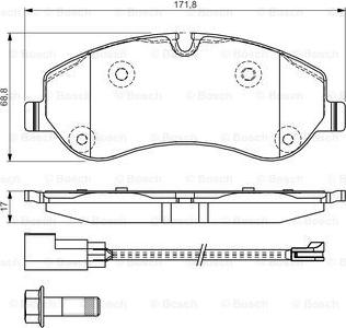 BOSCH 0 986 TB3 205 - Set placute frana,frana disc aaoparts.ro