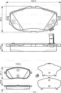 BOSCH 0 986 TB3 213 - Set placute frana,frana disc aaoparts.ro