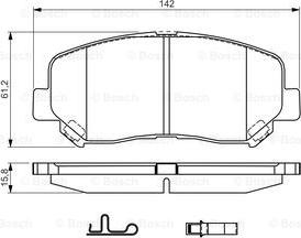 BOSCH 0 986 TB3 222 - Set placute frana,frana disc aaoparts.ro