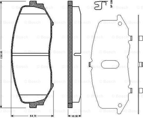 BOSCH 0 986 TB2 941 - Set placute frana,frana disc aaoparts.ro