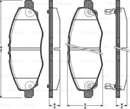 BOSCH 0 986 TB2 943 - Set placute frana,frana disc aaoparts.ro