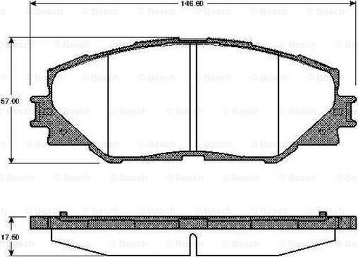 BOSCH 0 986 TB2 942 - Set placute frana,frana disc aaoparts.ro