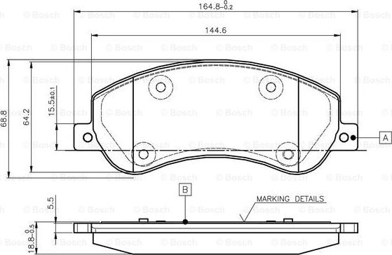 BOSCH 0 986 TB2 951 - Set placute frana,frana disc aaoparts.ro