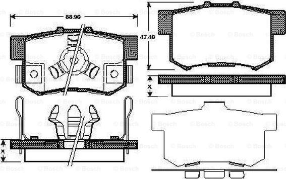 BOSCH 0 986 TB2 985 - Set placute frana,frana disc aaoparts.ro