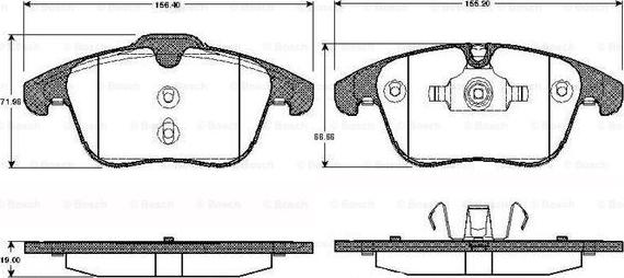 BOSCH 0 986 TB2 939 - Set placute frana,frana disc aaoparts.ro